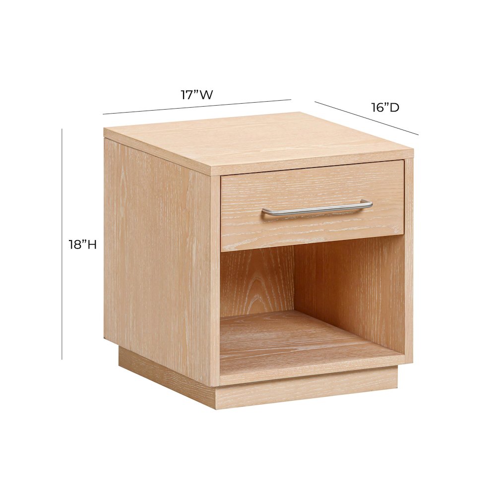 Marlow Natural Wood Nightstand. Picture 8