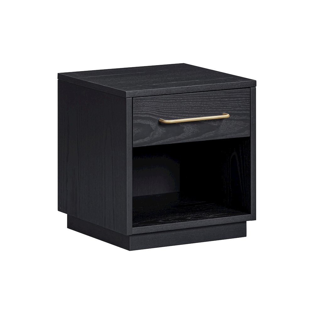Marlow Black Wood Nightstand. Picture 3