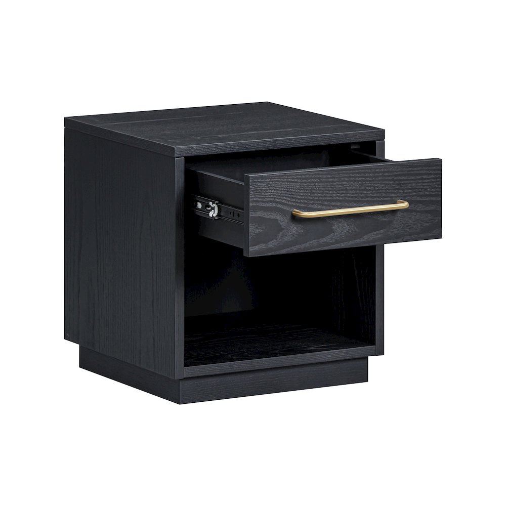 Marlow Black Wood Nightstand. Picture 6