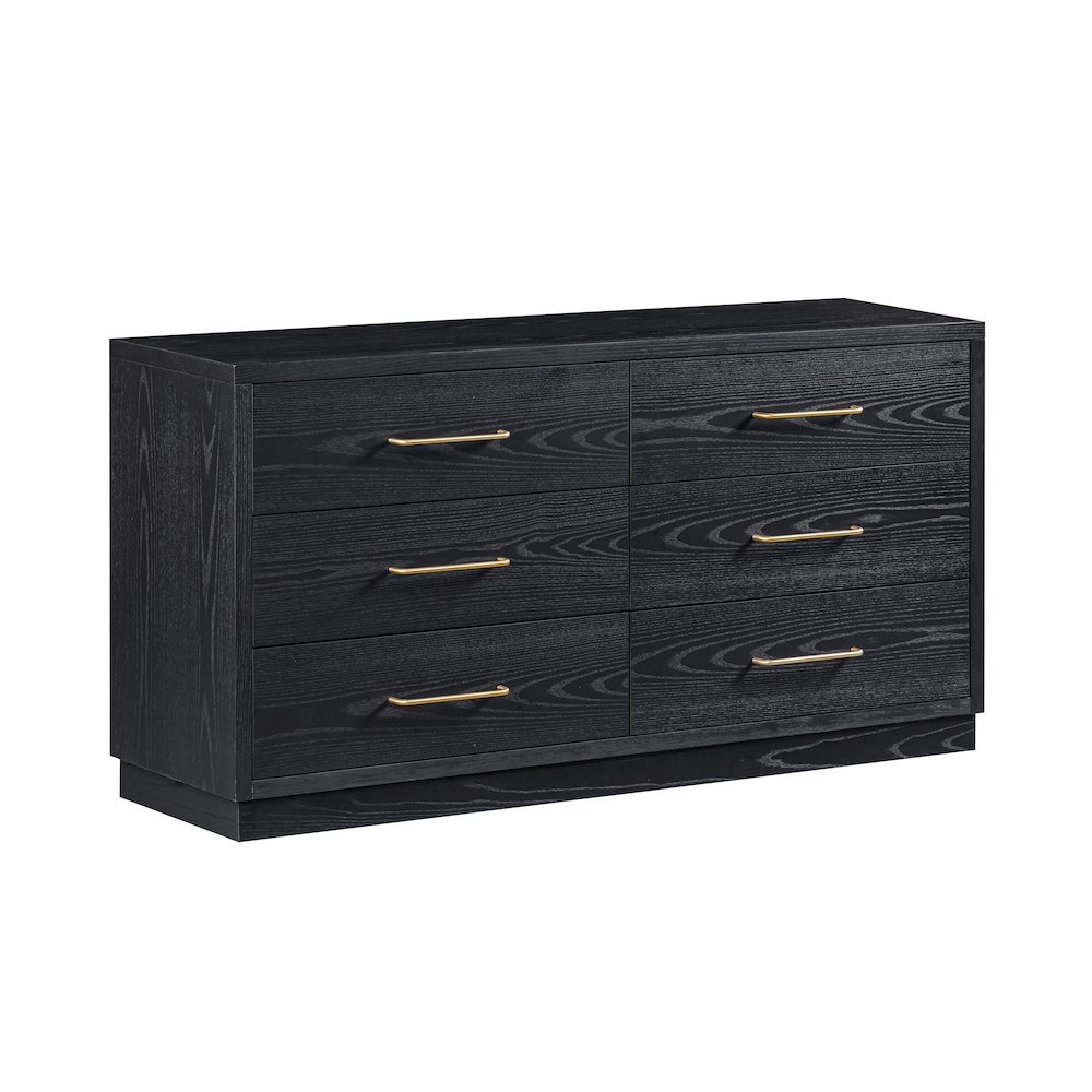 Marlow Black Wood Dresser. Picture 1