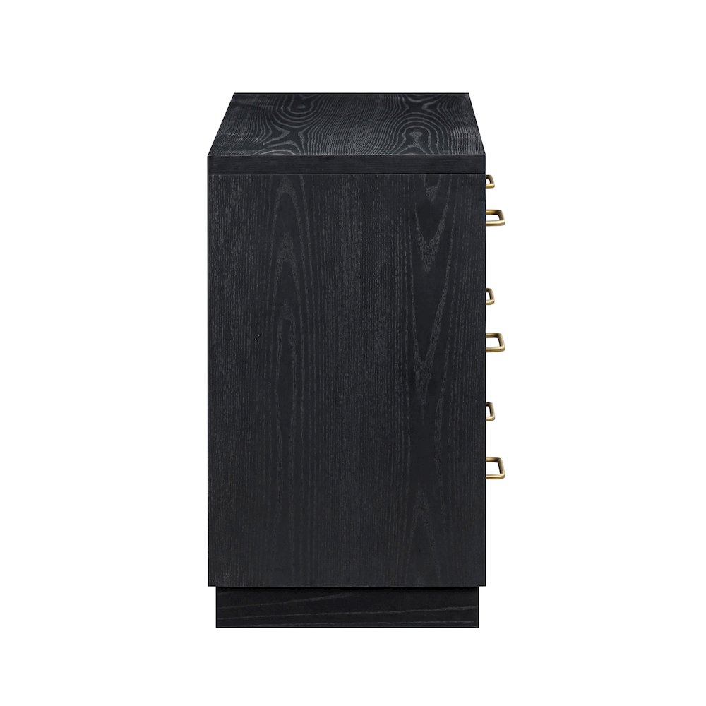 Marlow Black Wood Dresser. Picture 4