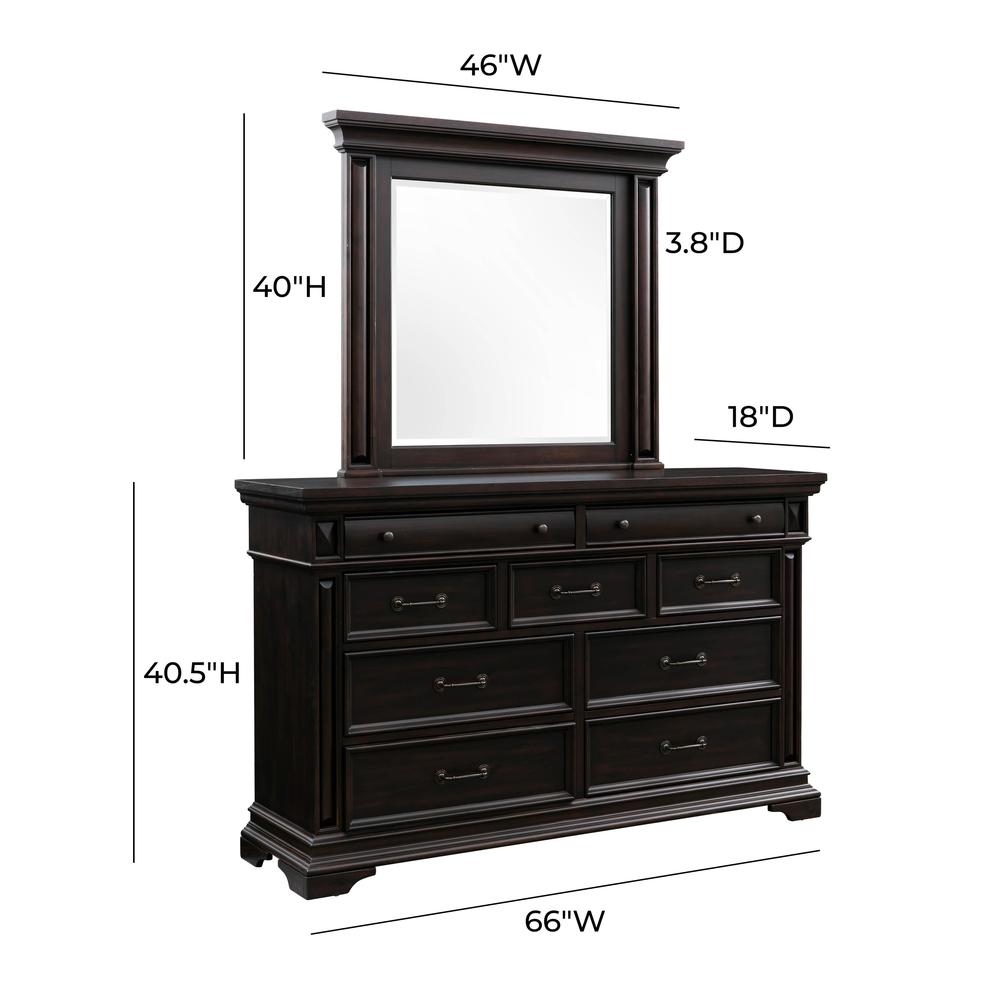 Stamford Brown Mirror. Picture 7