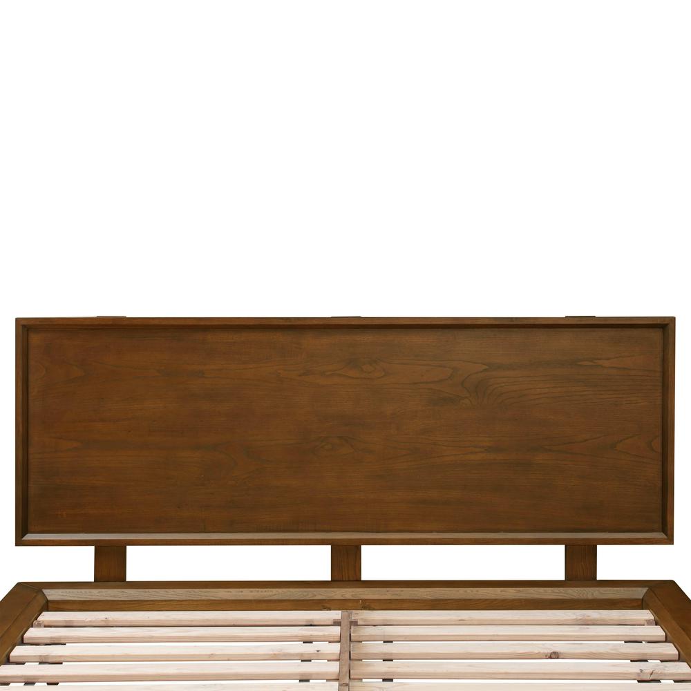 Emery Pecan Queen Bed. Picture 4