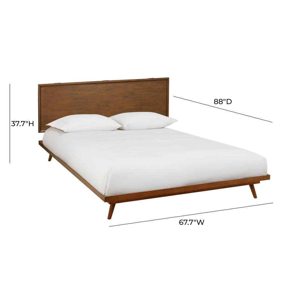 Emery Pecan Queen Bed. Picture 7