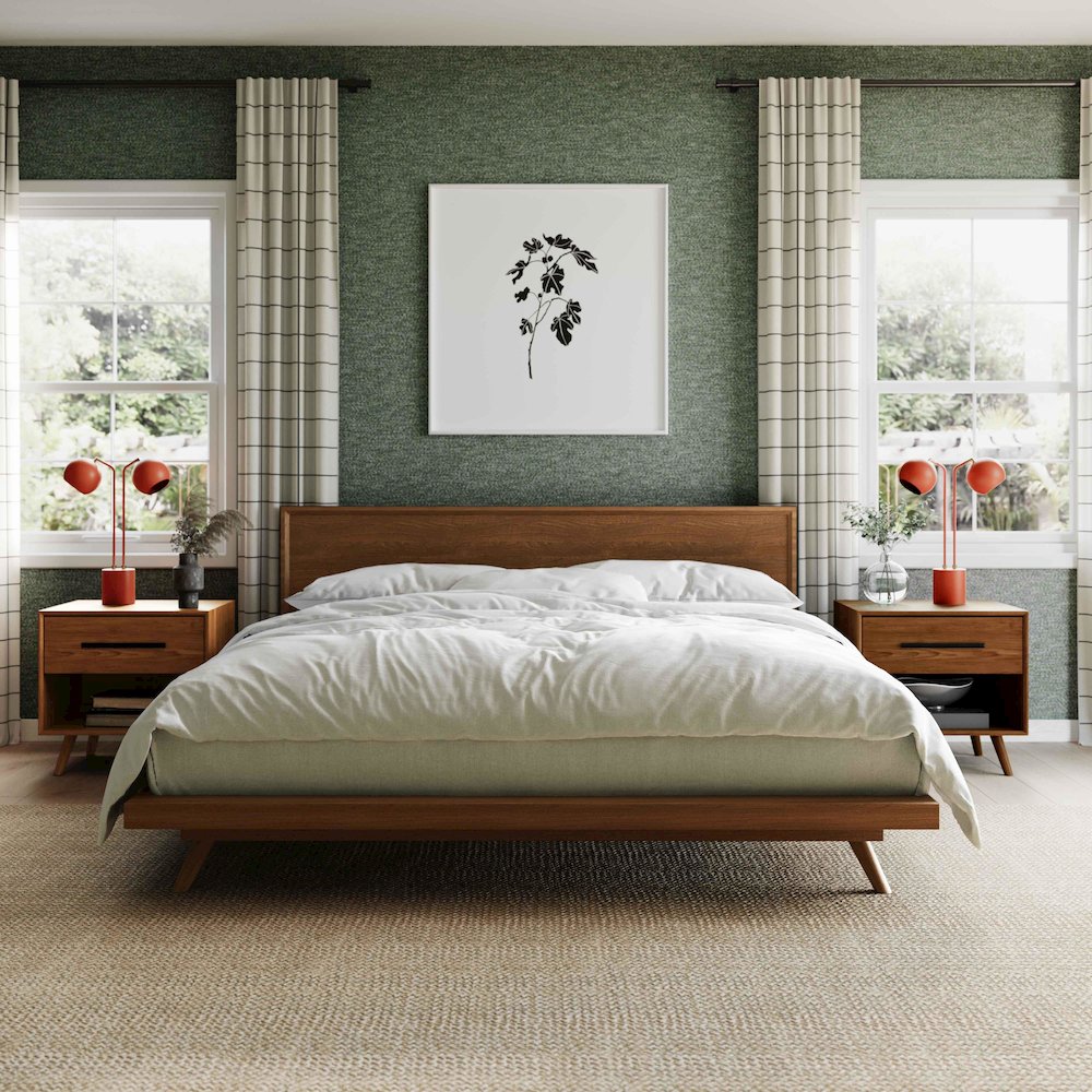 Emery Pecan King Bed. Picture 2