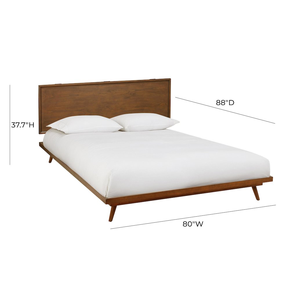 Emery Pecan King Bed. Picture 8