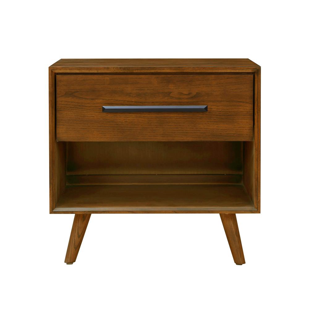 Emery Pecan Nightstand. Picture 2