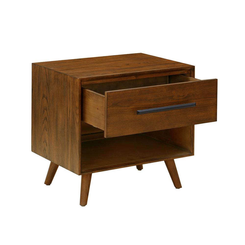Emery Pecan Nightstand. Picture 3