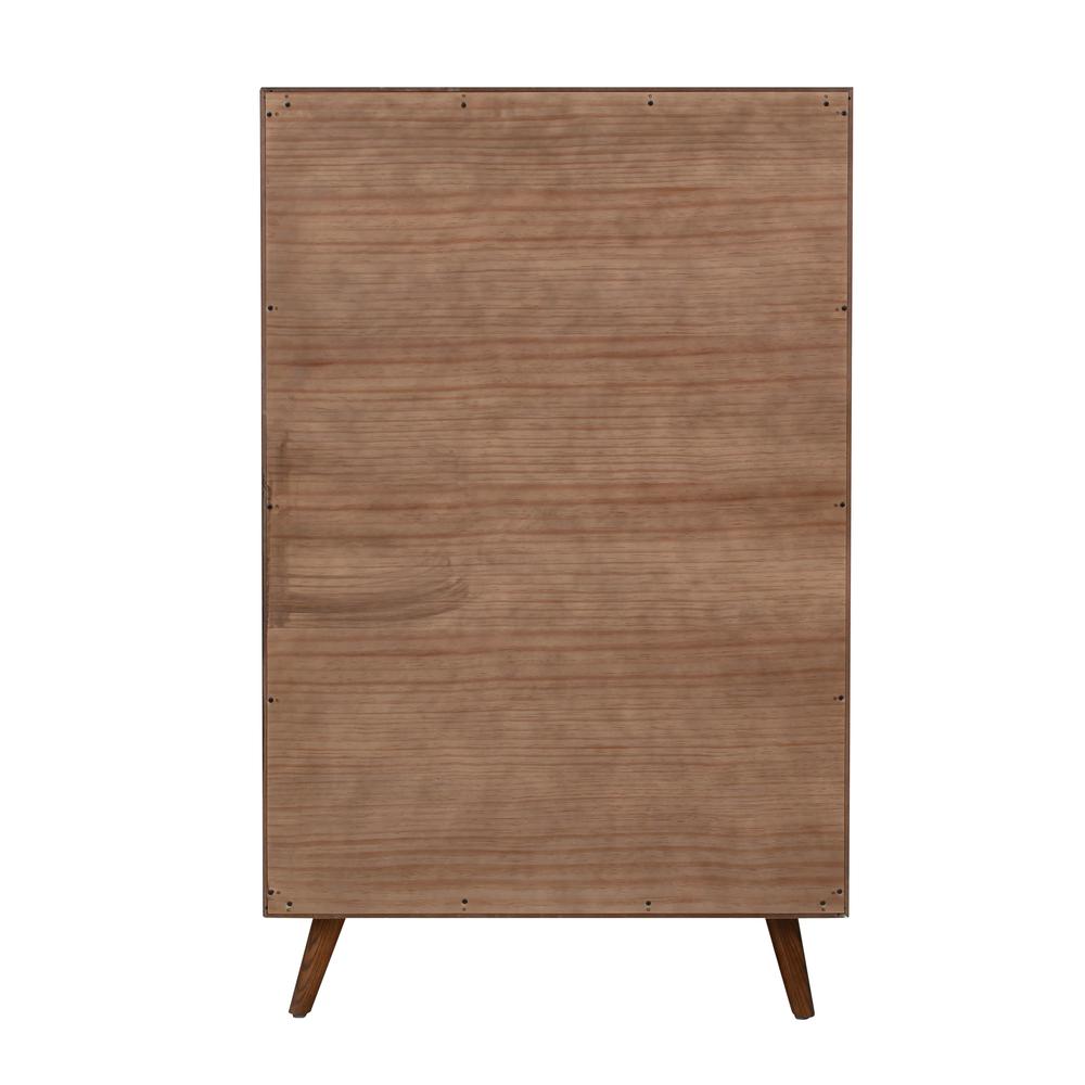 Emery Pecan 5 Drawer Chest. Picture 5