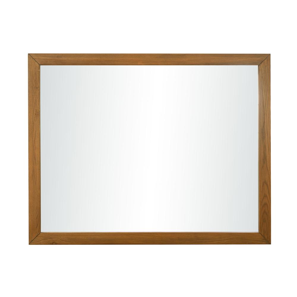 Emery Pecan Mirror. Picture 1