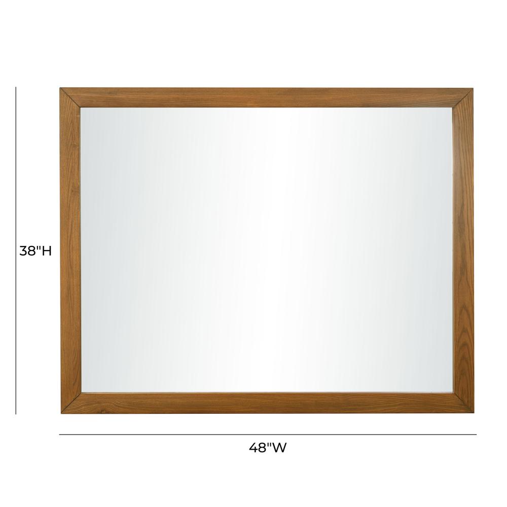 Emery Pecan Mirror. Picture 7