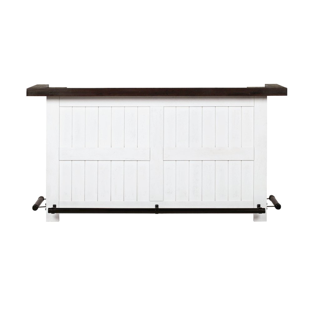 Harrison Distressed White Bar. Picture 6