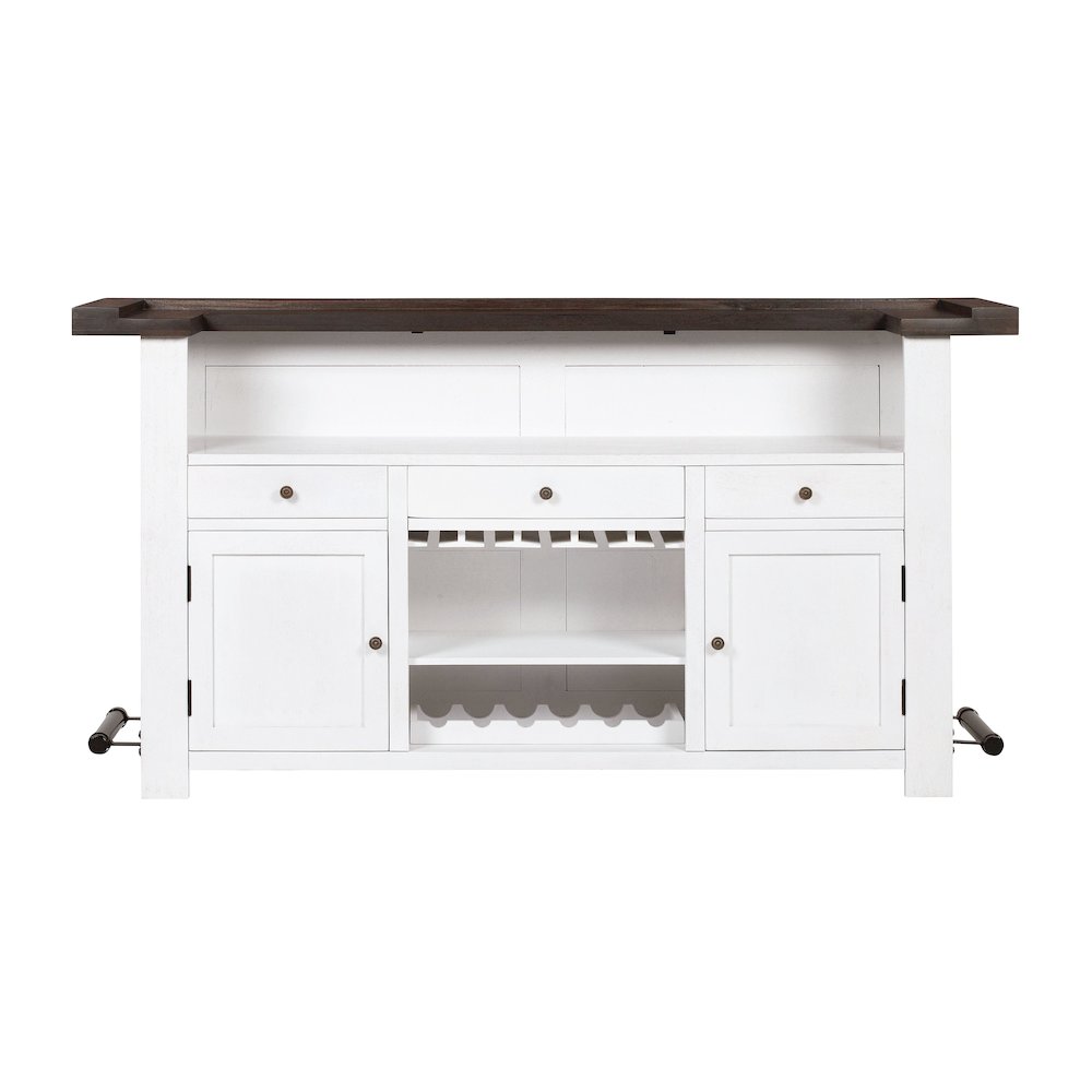 Harrison Distressed White Bar. Picture 7