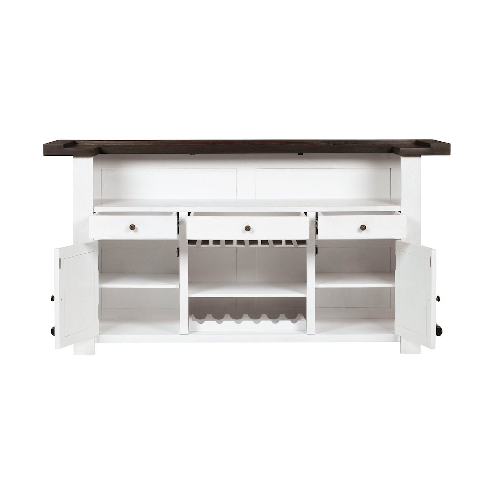 Harrison Distressed White Bar. Picture 9