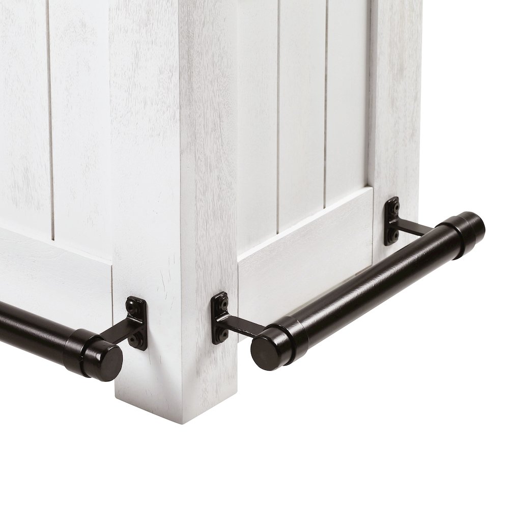 Harrison Distressed White Bar. Picture 4