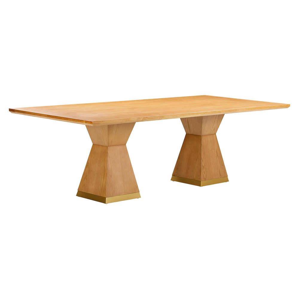 Nolan Natural Wood Dining Table. Picture 1