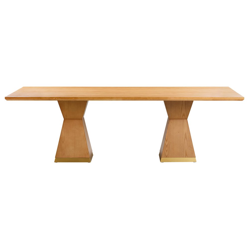 Nolan Natural Wood Dining Table. Picture 3
