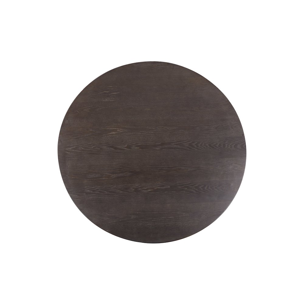 Nolan Black Round Wood Dining Table. Picture 6