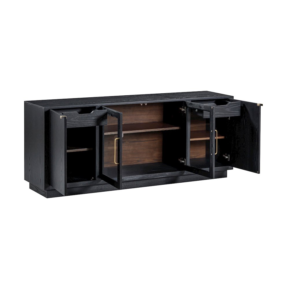 Marlow Black Wood Console. Picture 7