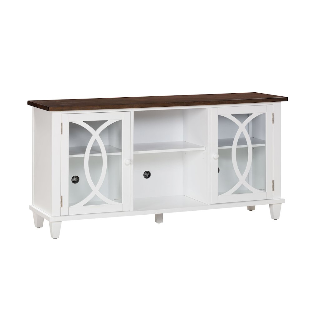 Presby White 60" Console. Picture 1