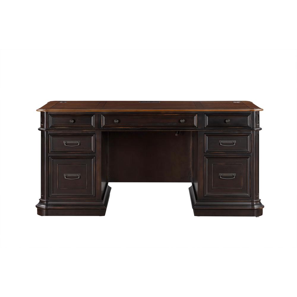 Roanoke Black Executive Desk. Picture 2