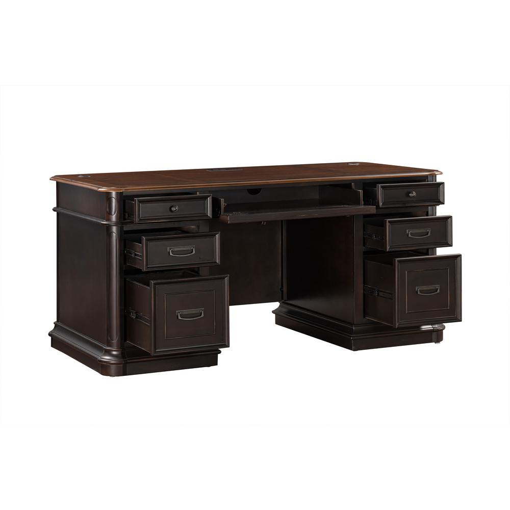 Roanoke Black Executive Desk. Picture 3