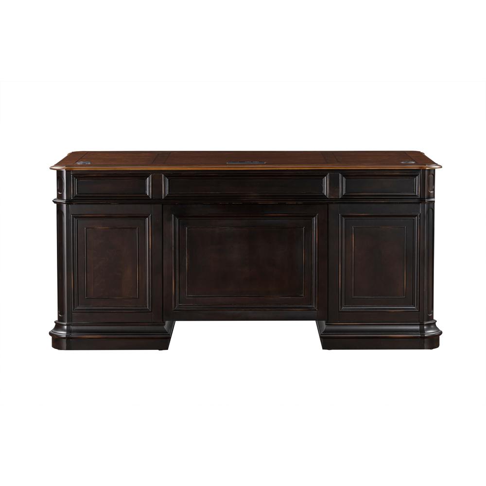 Roanoke Black Executive Desk. Picture 4
