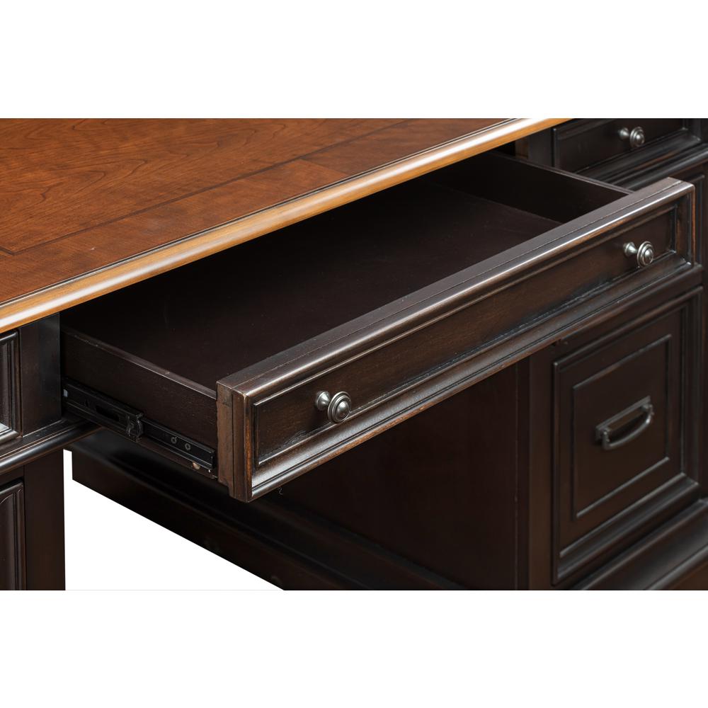 Roanoke Black Executive Desk. Picture 6