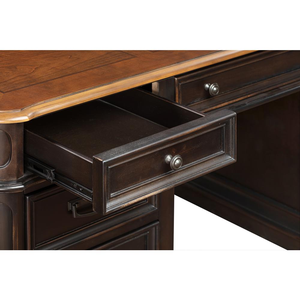 Roanoke Black Executive Desk. Picture 7