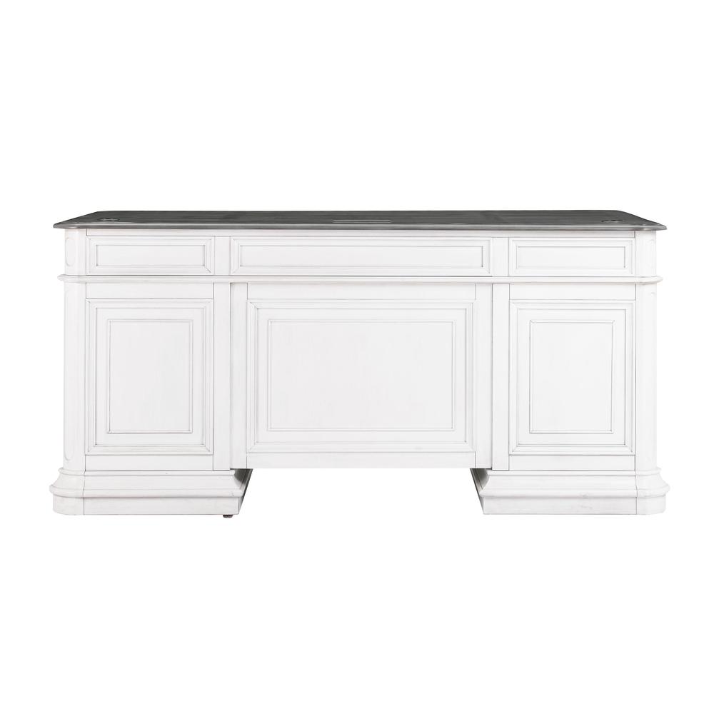 Roanoke White Executive Desk. Picture 5