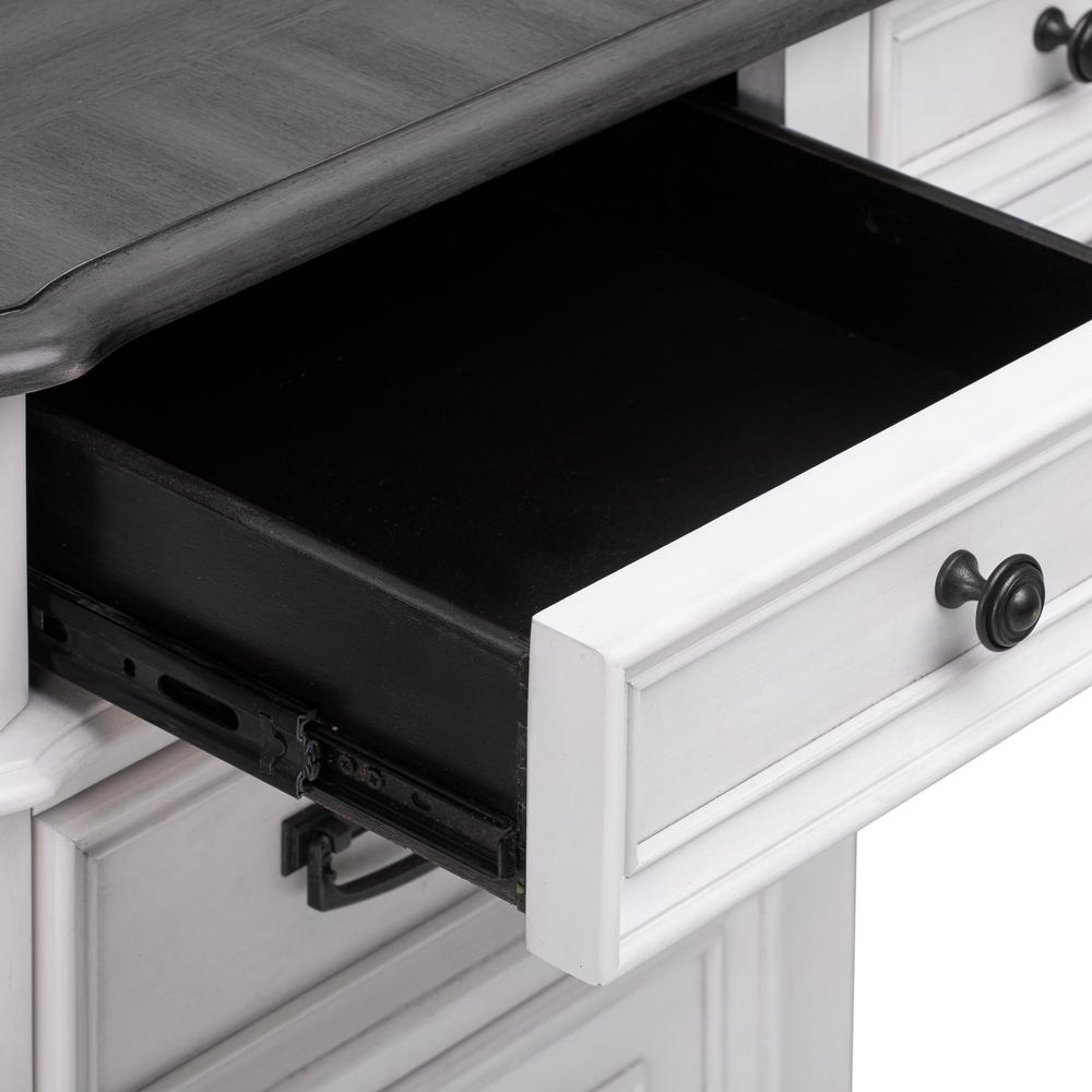 Roanoke White Executive Desk. Picture 7