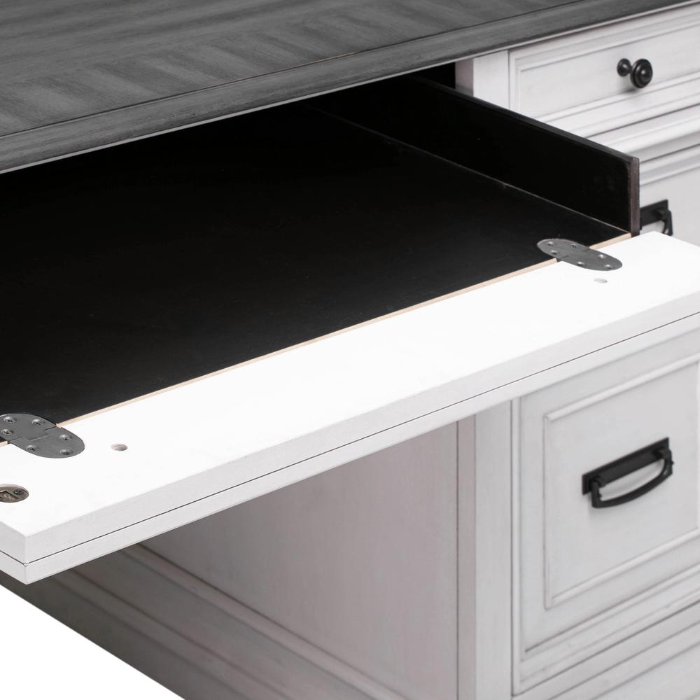 Roanoke White Executive Desk. Picture 8