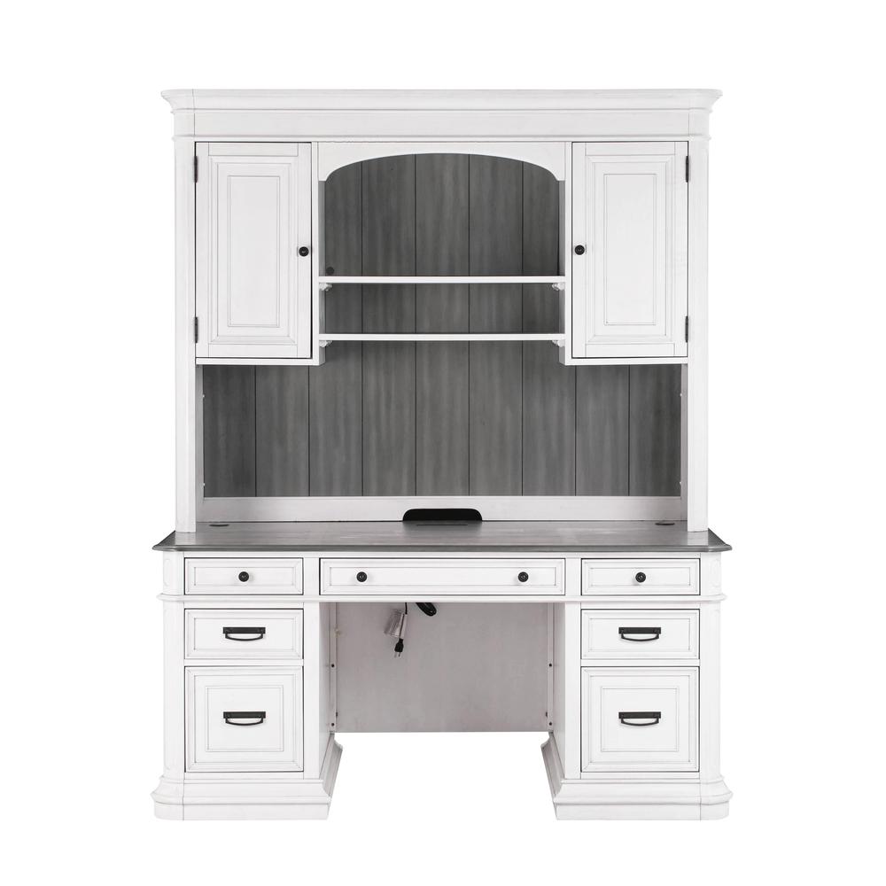 Roanoke White Credenza & Hutch SET. Picture 2