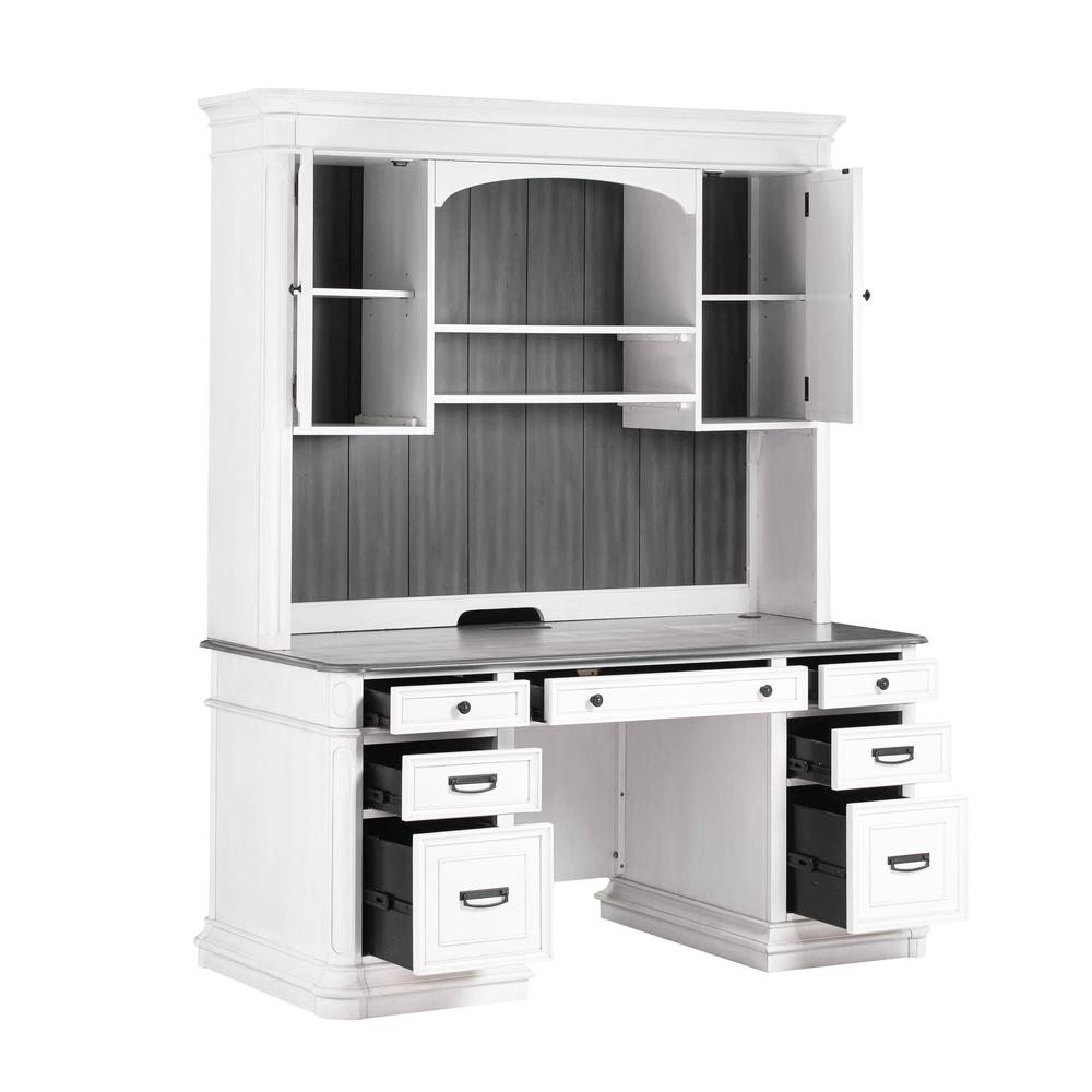 Roanoke White Credenza & Hutch SET. Picture 3