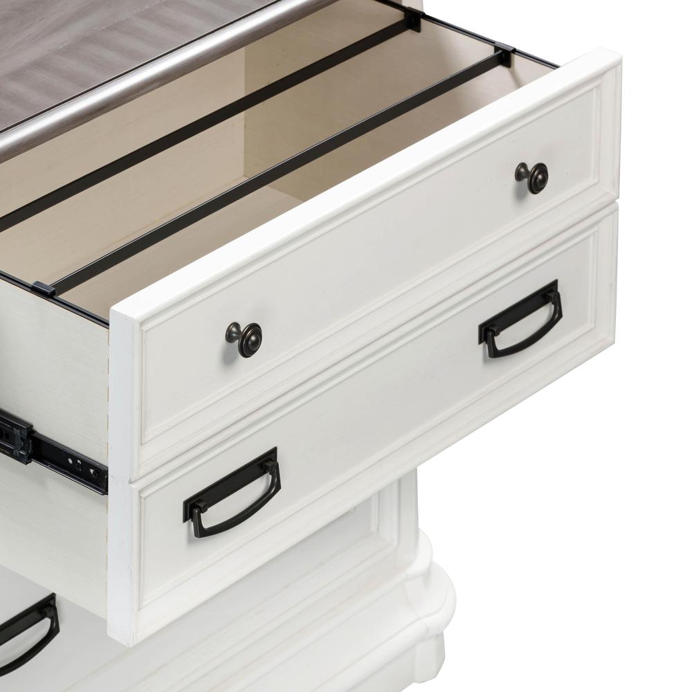 Roanoke White File Cabinet. Picture 4