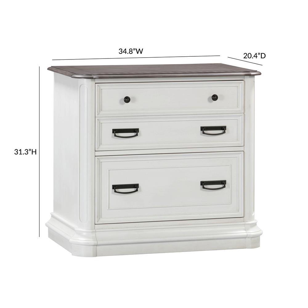 Roanoke White File Cabinet. Picture 5