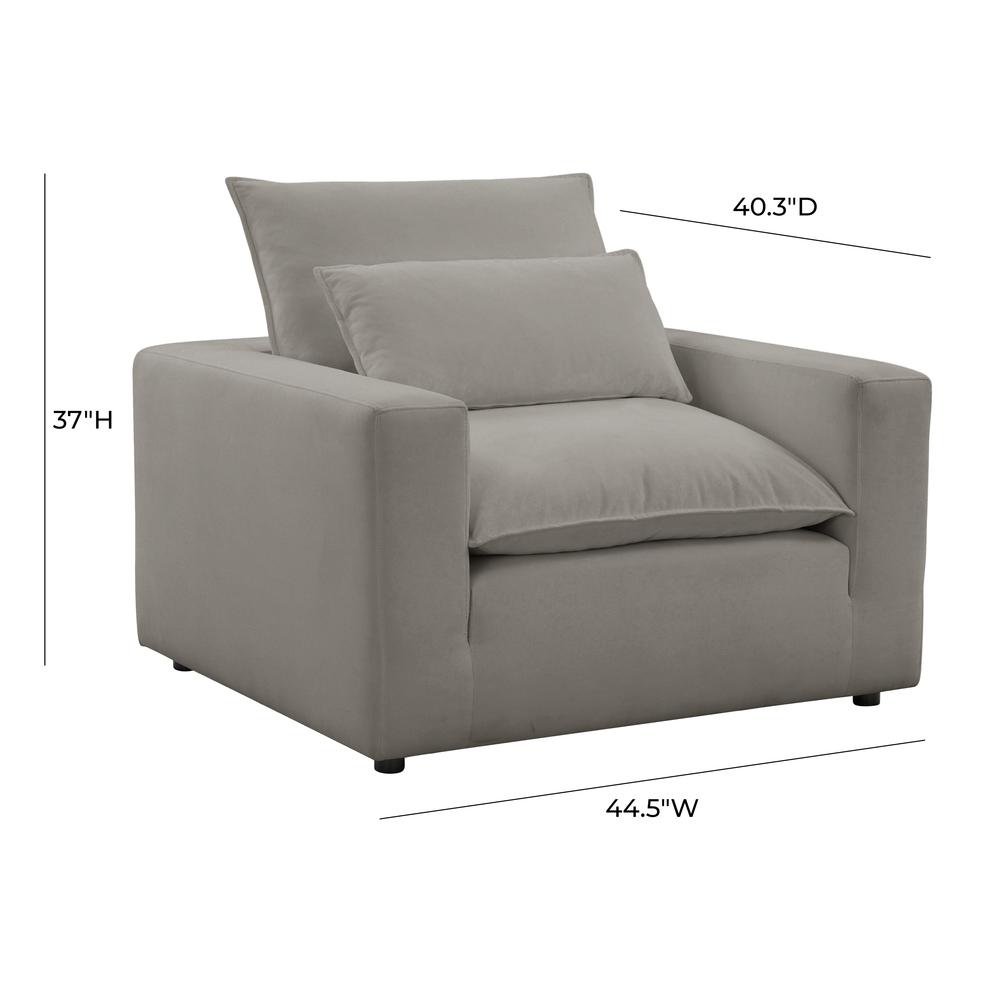 Cali Slate Arm Chair. Picture 5