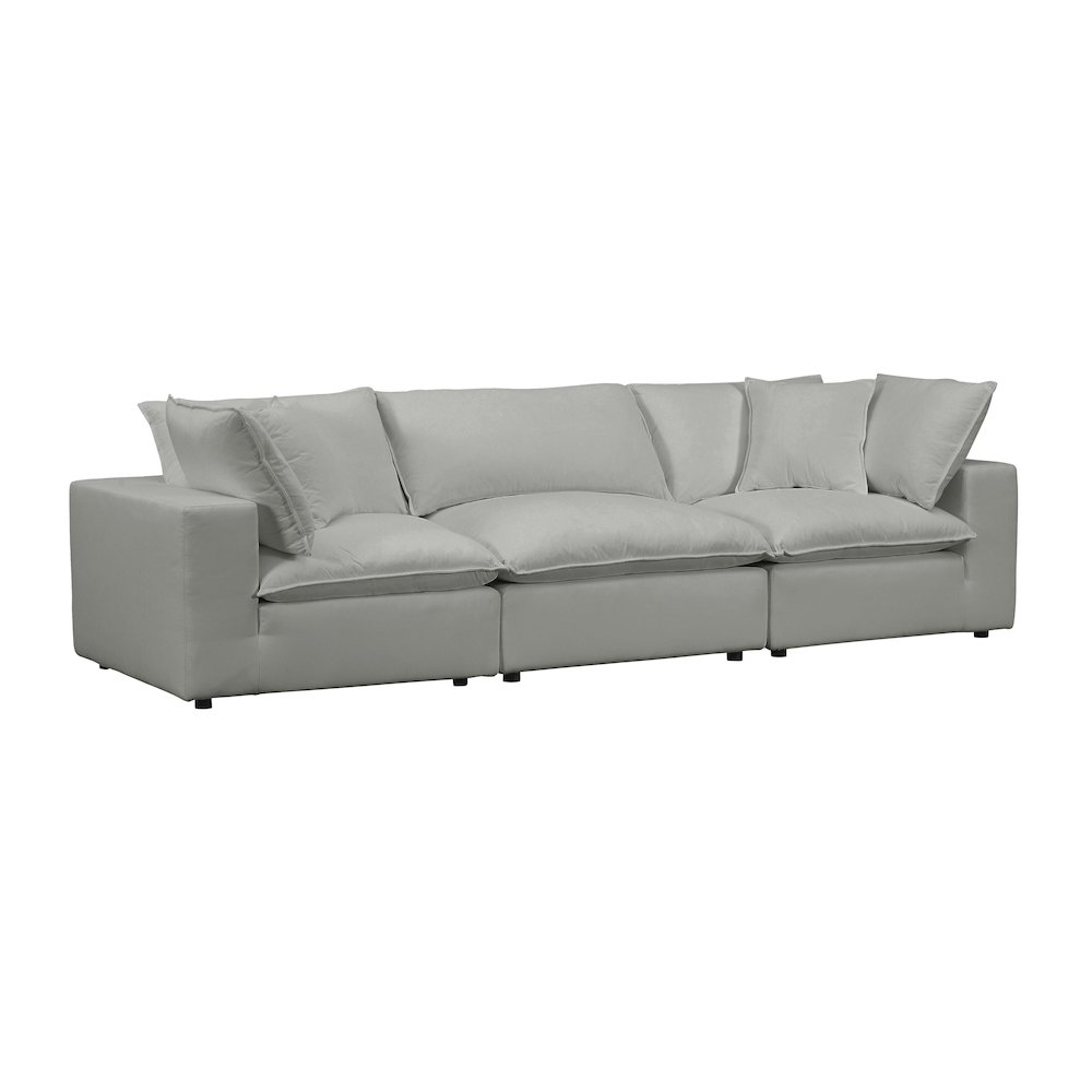 Cali Slate Performance Fabric Modular Sofa. Picture 1