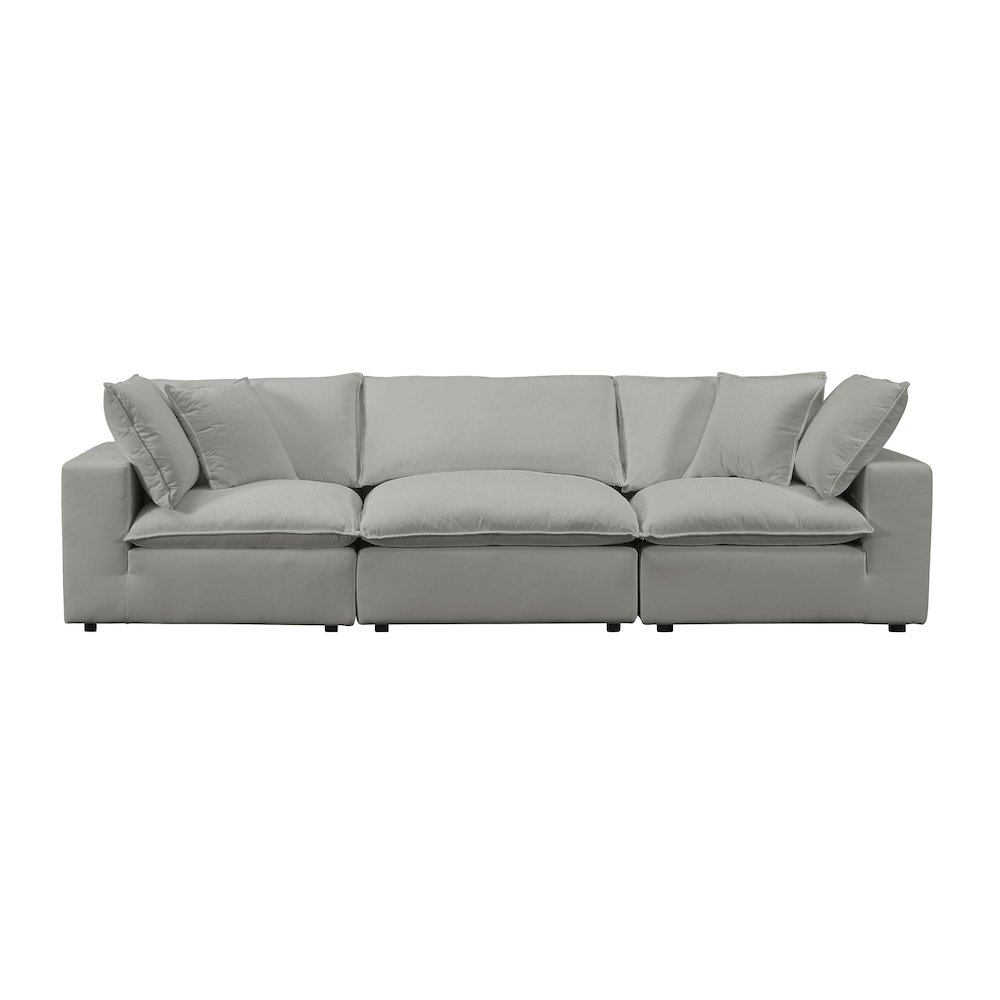 Cali Slate Performance Fabric Modular Sofa. Picture 3