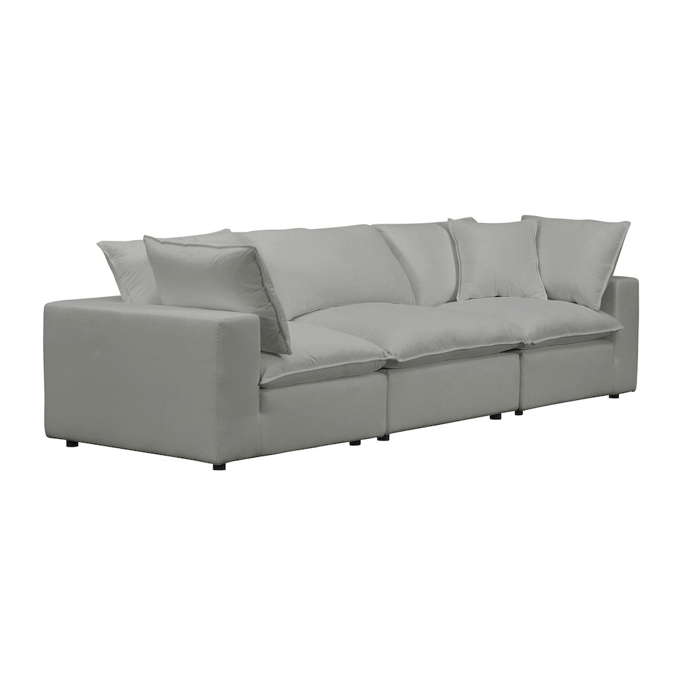 Cali Slate Performance Fabric Modular Sofa. Picture 4