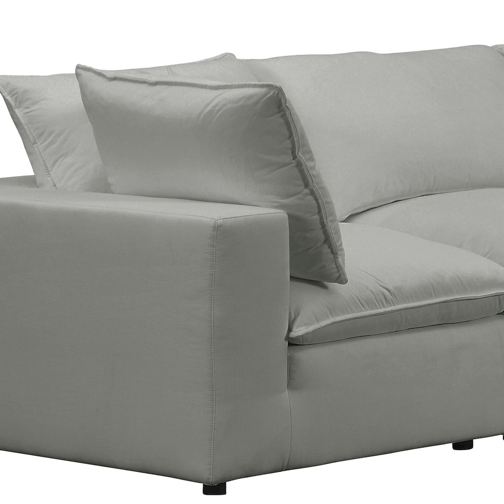 Cali Slate Performance Fabric Modular Sofa. Picture 6