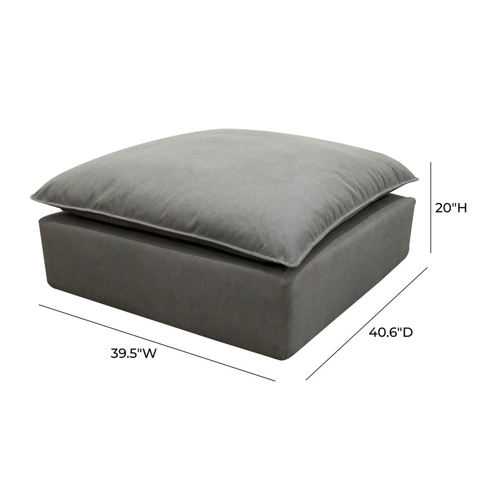 Cali Slate Ottoman. Picture 3
