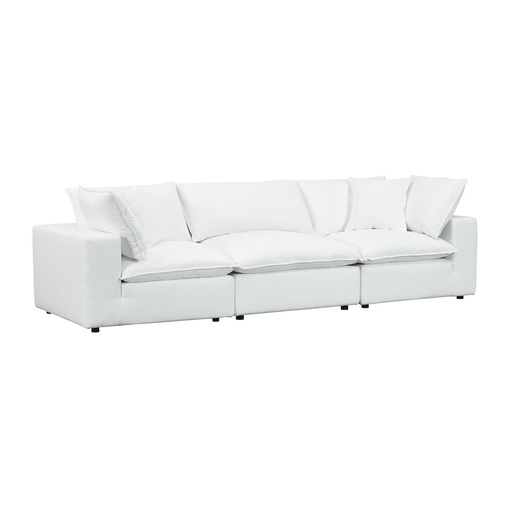 Cali Pearl Performance Fabric Modular Sofa. Picture 1