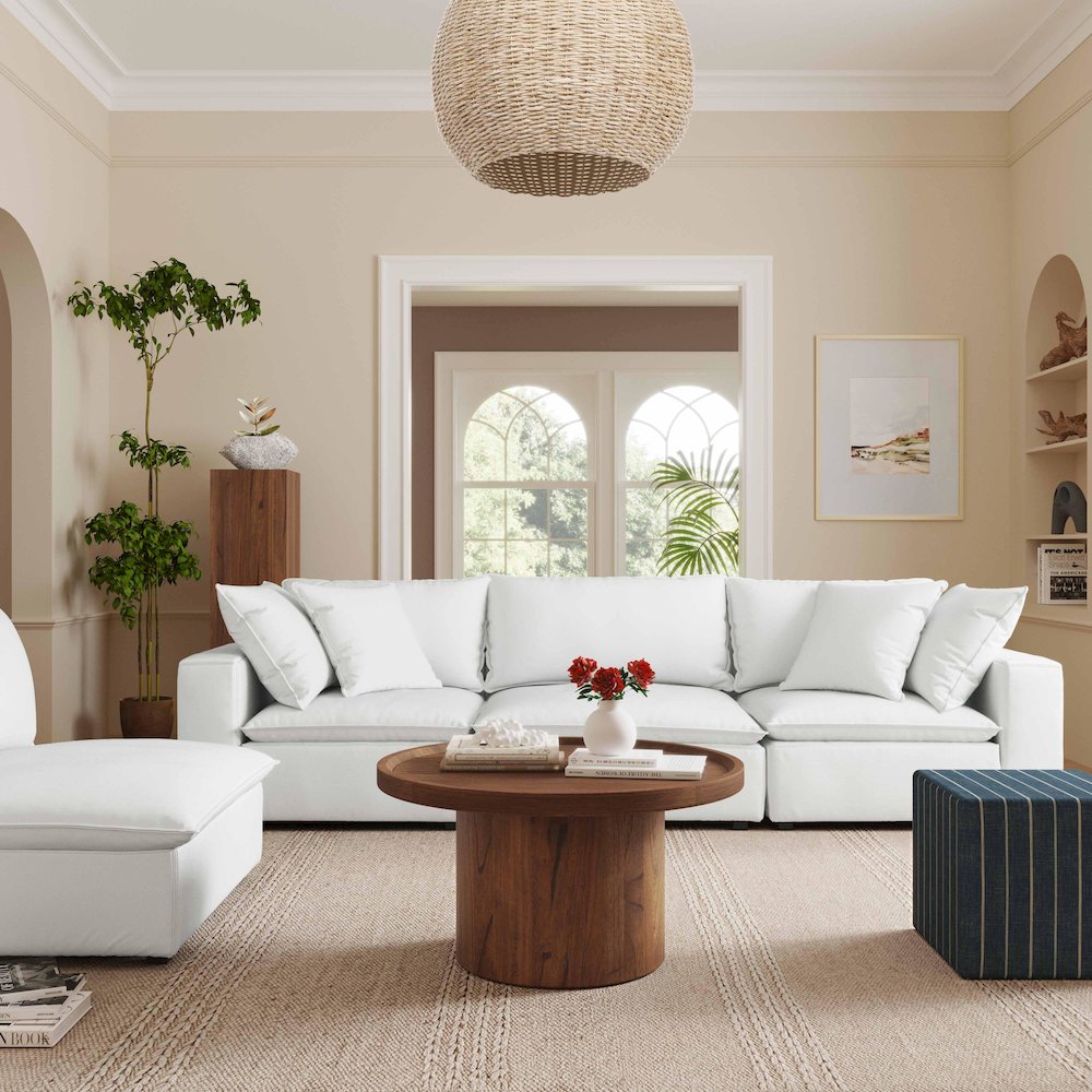 Cali Pearl Performance Fabric Modular Sofa. Picture 2