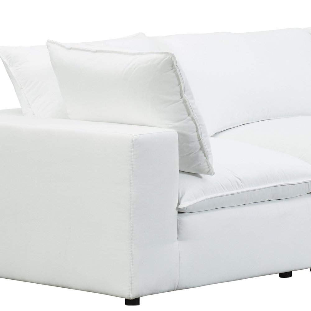 Cali Pearl Performance Fabric Modular Sofa. Picture 6
