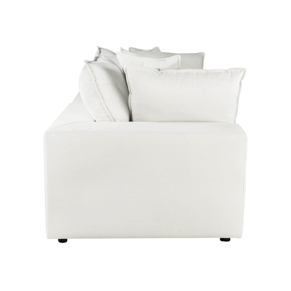 Cali Pearl Performance Fabric Modular Loveseat. Picture 4