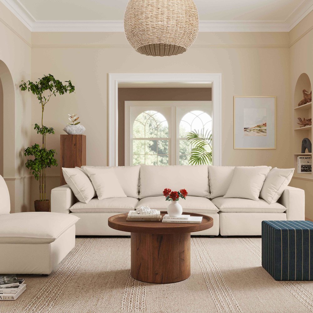 Cali Natural Performance Fabric Modular Sofa. Picture 2