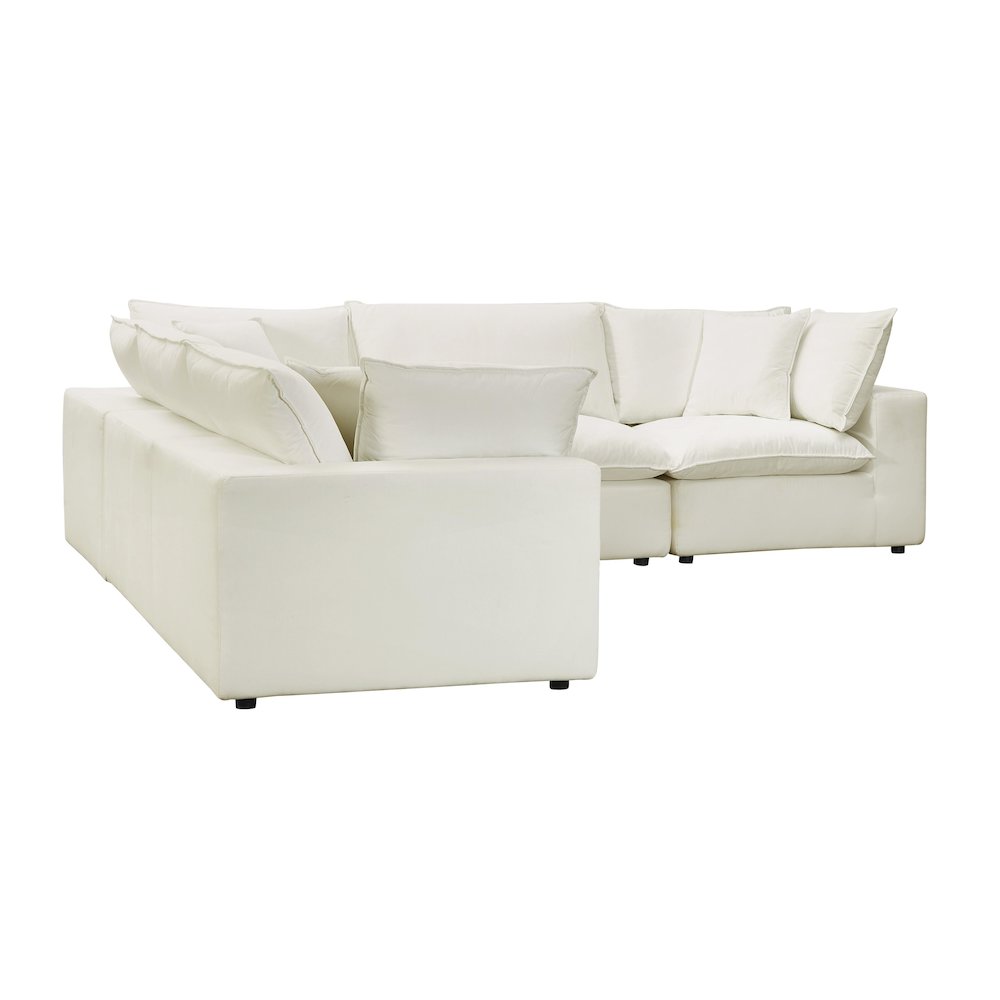 Cali Natural Performance Fabric Modular L-Sectional. Picture 3