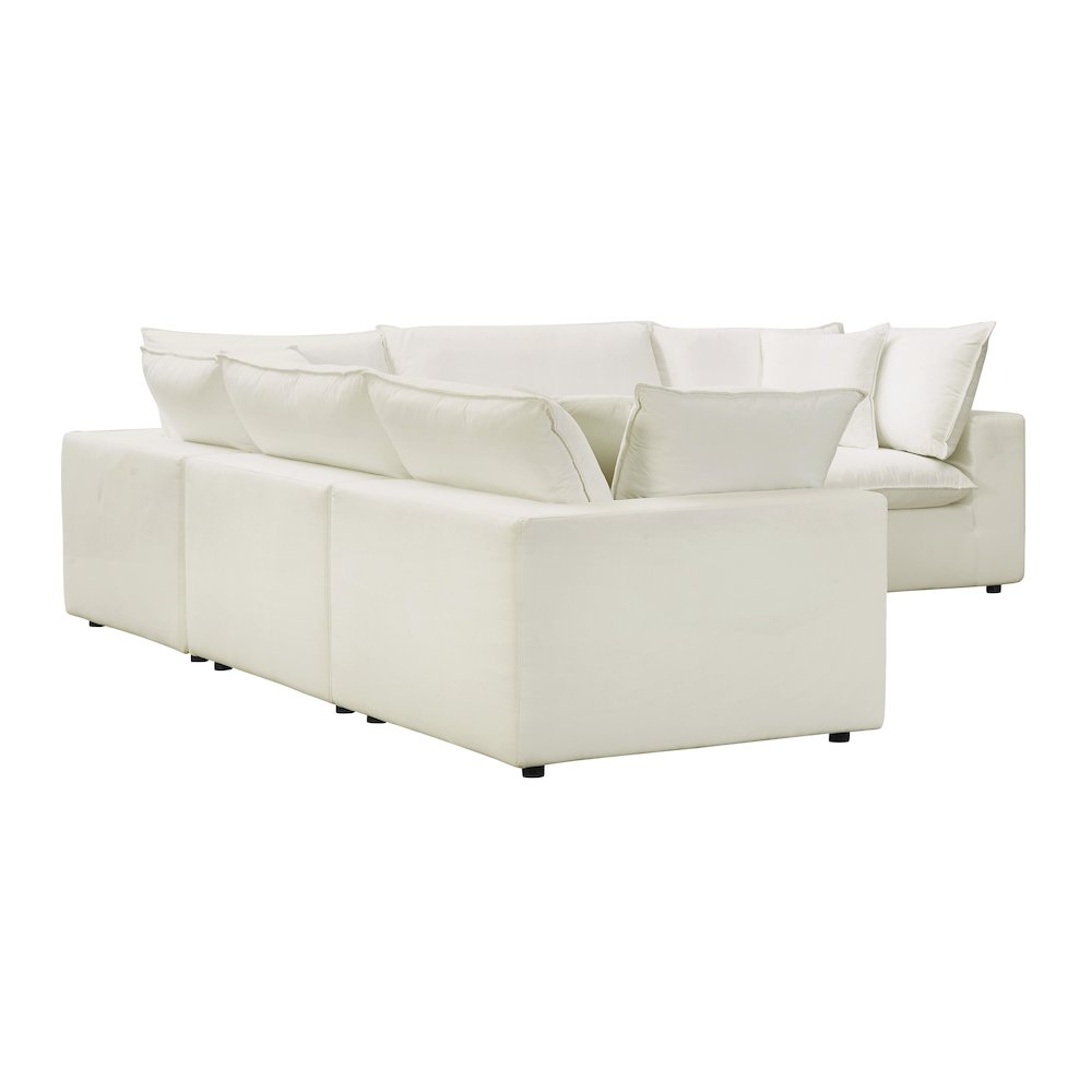 Cali Natural Performance Fabric Modular L-Sectional. Picture 4