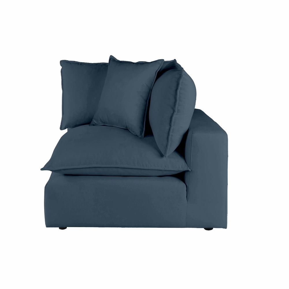 Cali Navy Corner Chair. Picture 4